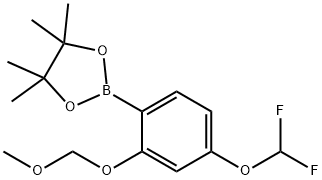 2-(4-(Difluoromethoxy)-2-(methoxymethoxy)phenyl)-4,4,5,5-tetramethyl-1,3,2-dioxaborolane Structure