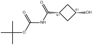 tert-Butyl ((1s,3s)-3-hydroxycyclobutane-1-carbonyl)carbamate 구조식 이미지