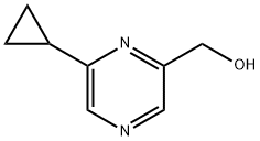 (6-Cyclopropylpyrazin-2-yl)methanol 구조식 이미지