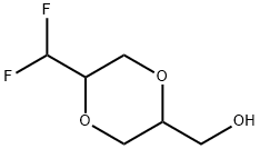 (5-(Difluoromethyl)-1,4-dioxan-2-yl)methanol 구조식 이미지