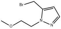 5-(Bromomethyl)-1-(2-methoxyethyl)-1H-pyrazole 구조식 이미지
