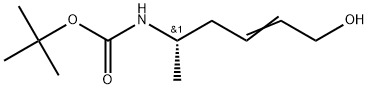 tert-Butyl (S)-(6-hydroxyhex-4-en-2-yl)carbamate Structure