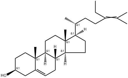 Stigmasta-5,24-dien-3-ol, (3β)- Structure