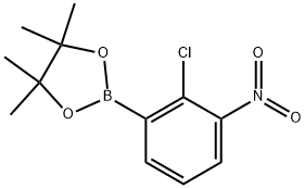 2-(2-chloro-3-nitrophenyl)-4,4,5,5-tetramethyl-1,3,2-dioxaborolane Structure