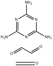 에타네디알,포름알데히드및​​1,3,5-트리아진-2,4,6-트리아민함유중합체 구조식 이미지