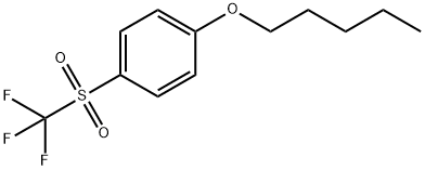 Benzene, 1-(pentyloxy)-4-[(trifluoromethyl)sulfonyl]- Structure