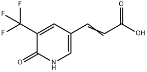 3-(6-Oxo-5-(trifluoromethyl)-1,6-dihydropyridin-3-yl)acrylic acid 구조식 이미지