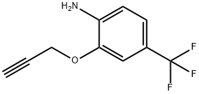 2-(Prop-2-yn-1-yloxy)-4-(trifluoromethyl)aniline Structure