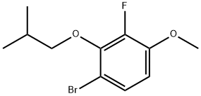 1-Bromo-3-fluoro-2-isobutoxy-4-methoxybenzene Structure