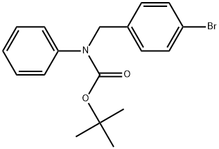 tert-Butyl (4-bromobenzyl)(phenyl)carbamate Structure