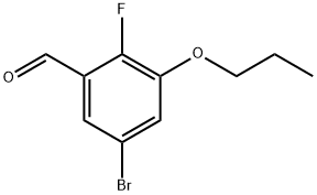 5-Bromo-2-fluoro-3-propoxybenzaldehyde Structure