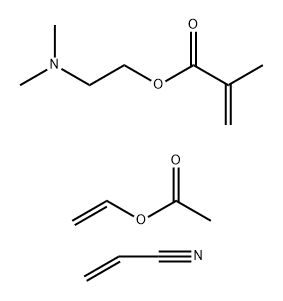 Vinyl acetate-Acrylonitrile-Dimethylaminoethyl methacrylate copolymer Structure