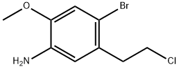 4-Bromo-5-(2-chloroethyl)-2-methoxyaniline 구조식 이미지
