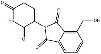 2-(2,6-Dioxopiperidin-3-yl)-4-(hydroxymethyl)isoindoline-1,3-dione 구조식 이미지