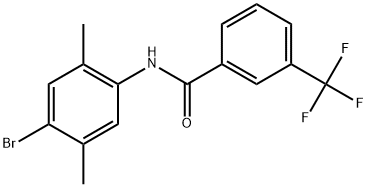 Benzamide, N-(4-bromo-2,5-dimethylphenyl)-3-(trifluoromethyl)- Structure