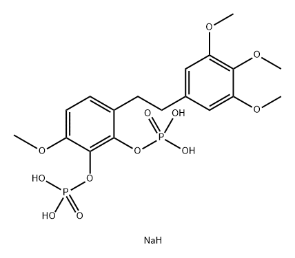 Combretastatin A-1 di-O-phosphate tetra-sodium salt 구조식 이미지