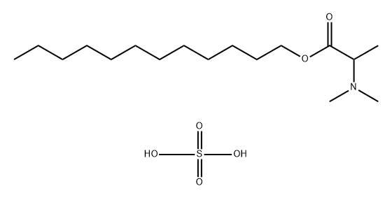 Dodecyl 2-(N,N-dimethylamino)propionate H2SO4 Structure