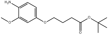 tert-Butyl 4-(4-amino-3-methoxyphenoxy)butanoate 구조식 이미지