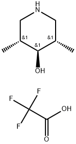 rel-(3R,5S)-3,5-Dimethylpiperidin-4-yl 2,2,2-trifluoroacetate 구조식 이미지