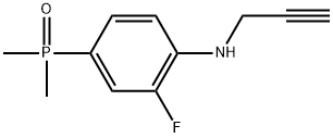 (3-Fluoro-4-(prop-2-yn-1-ylamino)phenyl)dimethylphosphine oxide 구조식 이미지