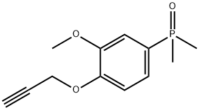 (3-Methoxy-4-(prop-2-yn-1-yloxy)phenyl)dimethylphosphine oxide 구조식 이미지