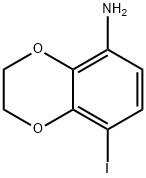 8-Iodo-2,3-dihydrobenzo[b][1,4]dioxin-5-amine Structure