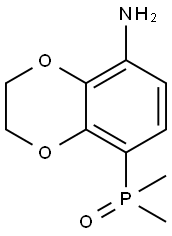 (8-Amino-2,3-dihydrobenzo[b][1,4]dioxin-5-yl)dimethylphosphine oxide Structure