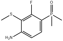 (4-Amino-2-fluoro-3-(methylthio)phenyl)dimethylphosphine oxide 구조식 이미지