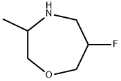 6-Fluoro-3-methyl-1,4-oxazepane 구조식 이미지