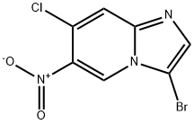 3-Bromo-7-chloro-6-nitroimidazo[1,2-a]pyridine 구조식 이미지