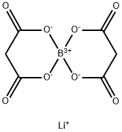 Borate(1-), bis[propanedioato(2-)-κO1,κO3]-, lithium (1:1), (T-4)- Structure