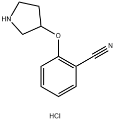 2-(pyrrolidin-3-yloxy)benzonitrile hydrochloride Structure