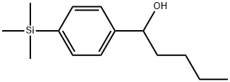 α-Butyl-4-(trimethylsilyl)benzenemethanol Structure