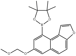 Naphtho[2,1-b]furan, 7-(methoxymethoxy)-9-(4,4,5,5-tetramethyl-1,3,2-dioxaborolan-2-yl)- Structure