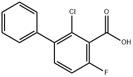 2-Chloro-4-fluoro-[1,1'-biphenyl]-3-carboxylic acid Structure