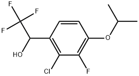 1-(2-Chloro-3-fluoro-4-isopropoxyphenyl)-2,2,2-trifluoroethanol Structure