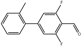 3,5-difluoro-2'-methyl-[1,1'-biphenyl]-4-carbaldehyde Structure