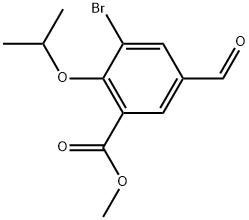 Methyl 3-bromo-5-formyl-2-isopropoxybenzoate Structure