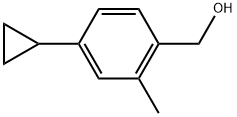 (4-Cyclopropyl-2-methylphenyl)methanol Structure