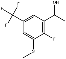 1-(2-Fluoro-3-(methylthio)-5-(trifluoromethyl)phenyl)ethanol Structure