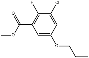 Methyl 3-chloro-2-fluoro-5-propoxybenzoate Structure