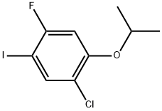 1-Chloro-4-fluoro-5-iodo-2-isopropoxybenzene Structure