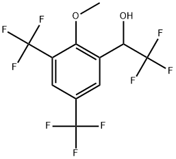 2,2,2-Trifluoro-1-(2-methoxy-3,5-bis(trifluoromethyl)phenyl)ethanol Structure