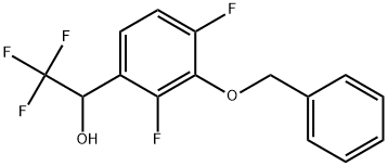 1-(3-(Benzyloxy)-2,4-difluorophenyl)-2,2,2-trifluoroethanol Structure