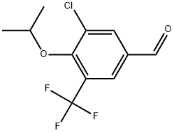 3-Chloro-4-isopropoxy-5-(trifluoromethyl)benzaldehyde Structure