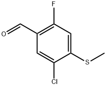 5-Chloro-2-fluoro-4-(methylthio)benzaldehyde Structure