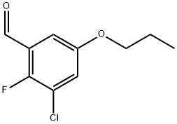 3-Chloro-2-fluoro-5-propoxybenzaldehyde Structure