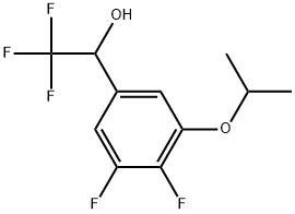 1-(3,4-Difluoro-5-isopropoxyphenyl)-2,2,2-trifluoroethanol Structure