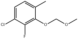 1-Chloro-2-fluoro-3-(methoxymethoxy)-4-methylbenzene Structure