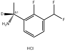 (R)-1-(3-(Difluoromethyl)-2-fluorophenyl)ethanamine-d1 (hydrochloride) Structure